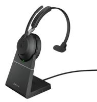 Bluetooth гарнитура Jabra Evolve2 65, Link380c UC Mono Stand Black(26599-889-889)